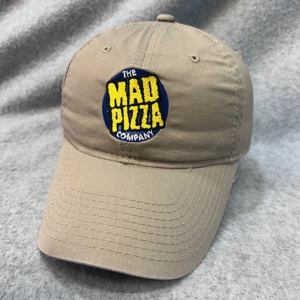 The Mad Pizza Company Hat Mens Tan OC Baseball Cap Adjustable OSFM
